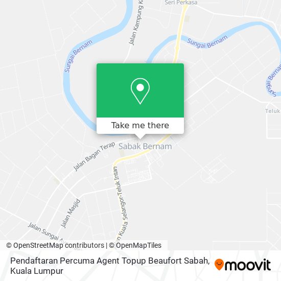 Pendaftaran Percuma Agent Topup Beaufort Sabah map
