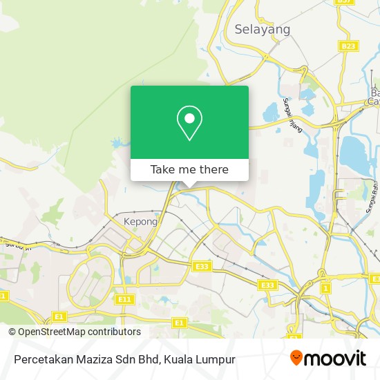 Percetakan Maziza Sdn Bhd map