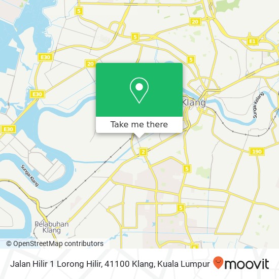 Peta Jalan Hilir 1 Lorong Hilir, 41100 Klang