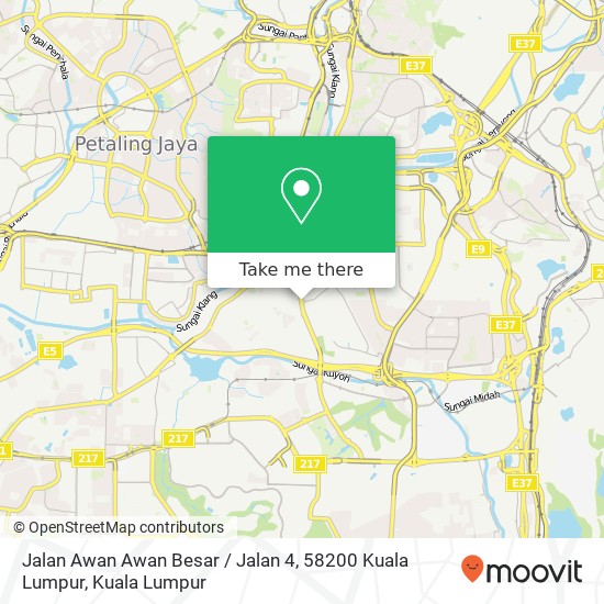 Jalan Awan Awan Besar / Jalan 4, 58200 Kuala Lumpur map
