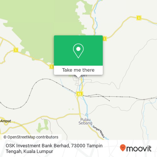 OSK Investment Bank Berhad, 73000 Tampin Tengah map