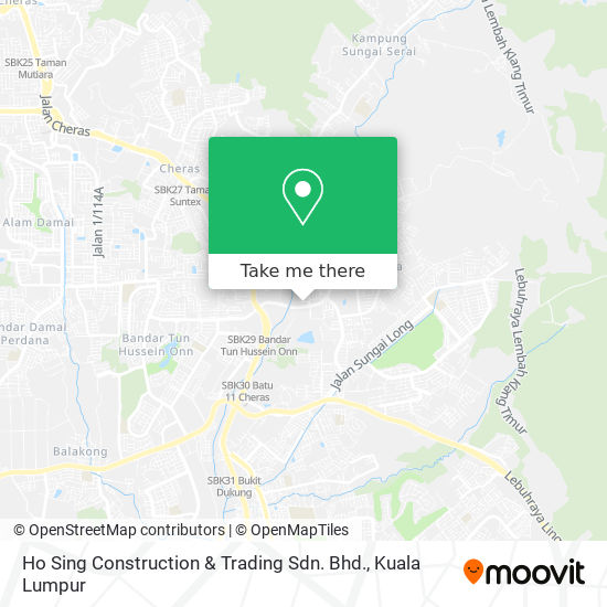 Ho Sing Construction & Trading Sdn. Bhd. map