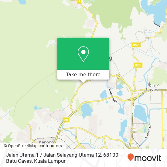 Jalan Utama 1 / Jalan Selayang Utama 12, 68100 Batu Caves map