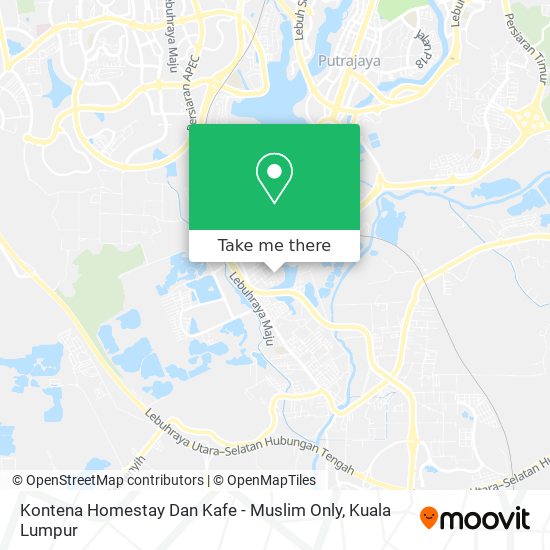 Kontena Homestay Dan Kafe - Muslim Only map