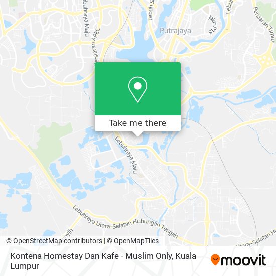 Kontena Homestay Dan Kafe - Muslim Only map