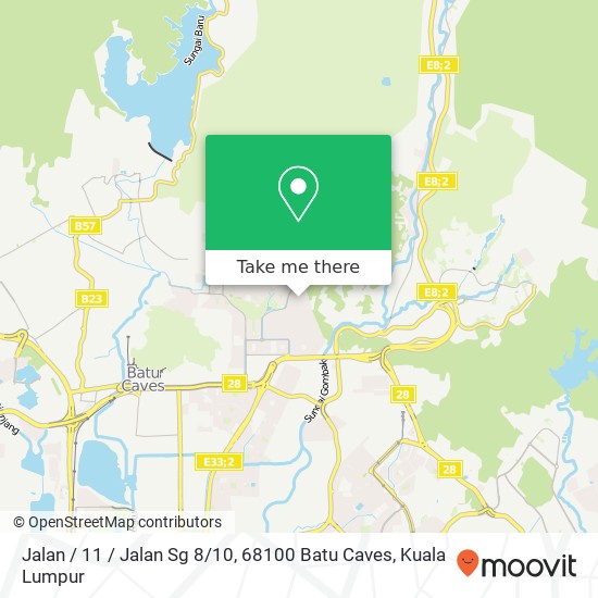 Jalan / 11 / Jalan Sg 8 / 10, 68100 Batu Caves map