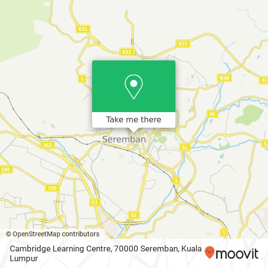 Peta Cambridge Learning Centre, 70000 Seremban