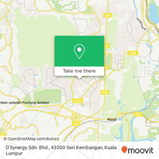 D'Synergy Sdn. Bhd., 43300 Seri Kembangan map