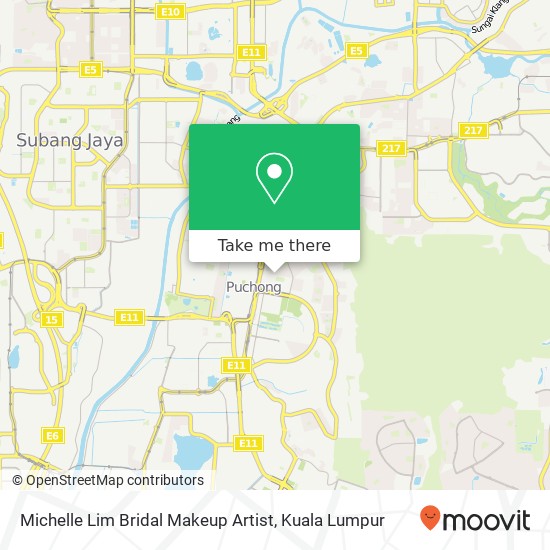 Michelle Lim Bridal Makeup Artist map
