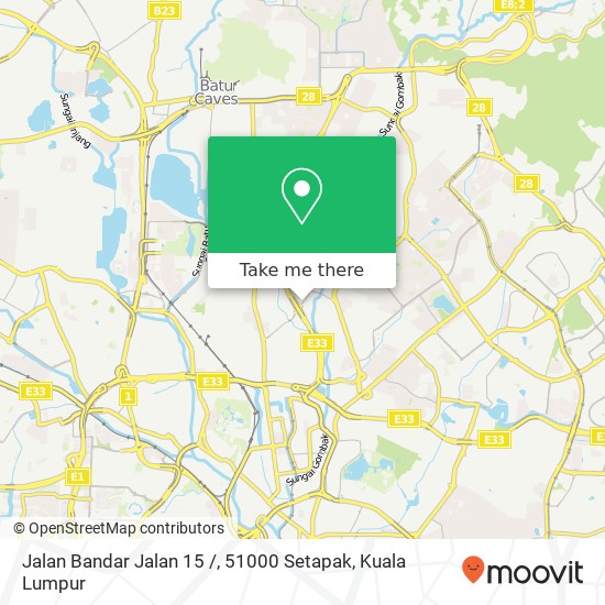 Jalan Bandar Jalan 15 /, 51000 Setapak map