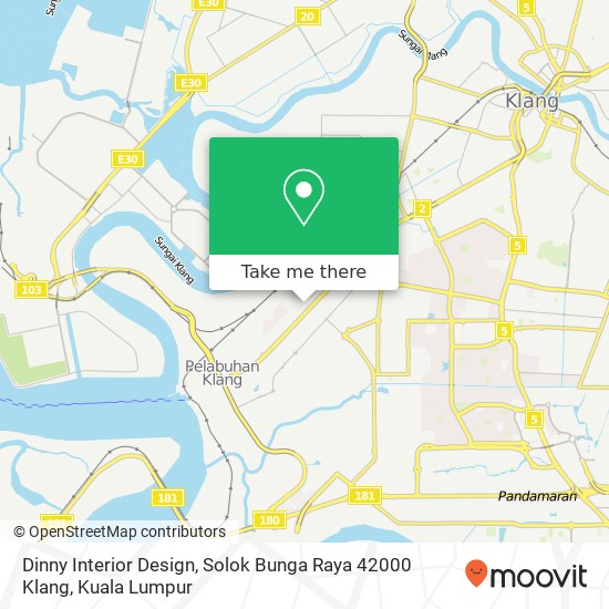 Dinny Interior Design, Solok Bunga Raya 42000 Klang map