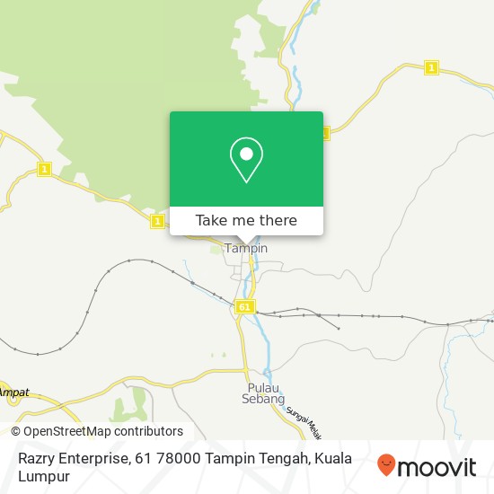 Peta Razry Enterprise, 61 78000 Tampin Tengah