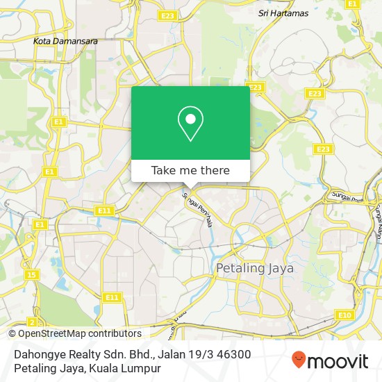 Dahongye Realty Sdn. Bhd., Jalan 19 / 3 46300 Petaling Jaya map