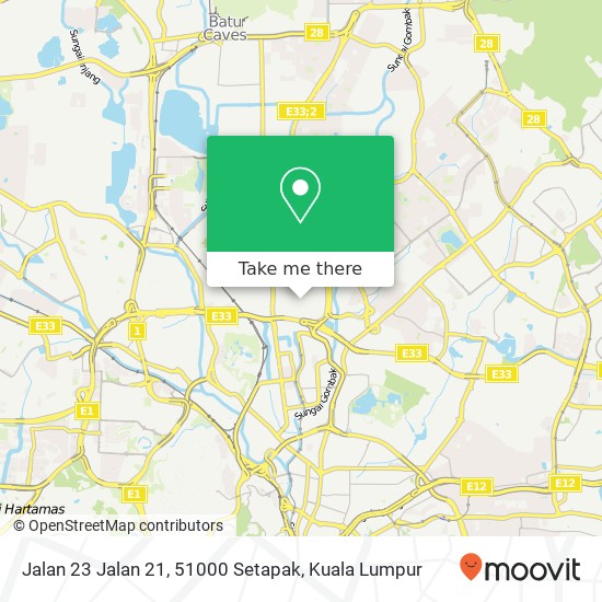 Jalan 23 Jalan 21, 51000 Setapak map