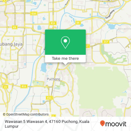 Wawasan 5 Wawasan 4, 47160 Puchong map