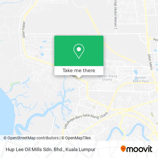 Peta Hup Lee Oil Mills Sdn. Bhd.