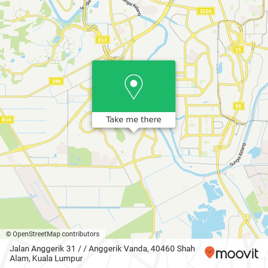 Peta Jalan Anggerik 31 / / Anggerik Vanda, 40460 Shah Alam