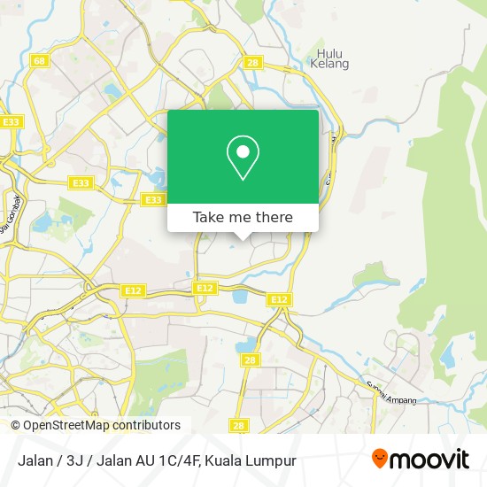 Peta Jalan / 3J / Jalan AU 1C/4F