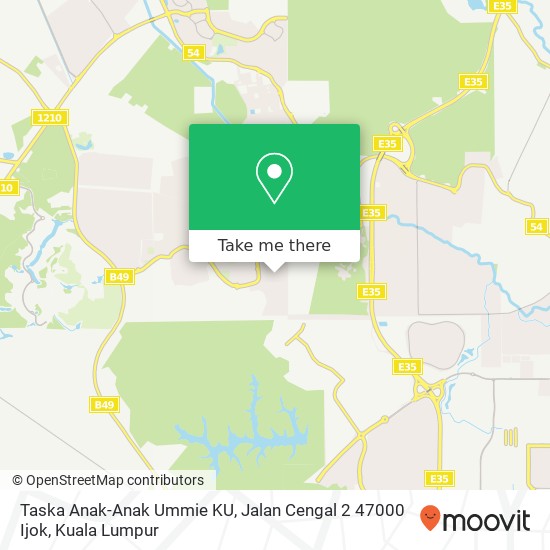 Taska Anak-Anak Ummie KU, Jalan Cengal 2 47000 Ijok map