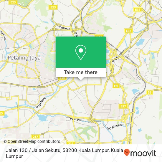Peta Jalan 130 / Jalan Sekutu, 58200 Kuala Lumpur
