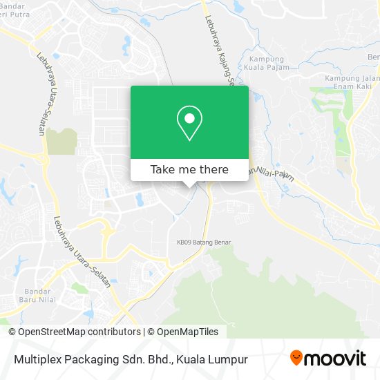 Multiplex Packaging Sdn. Bhd. map