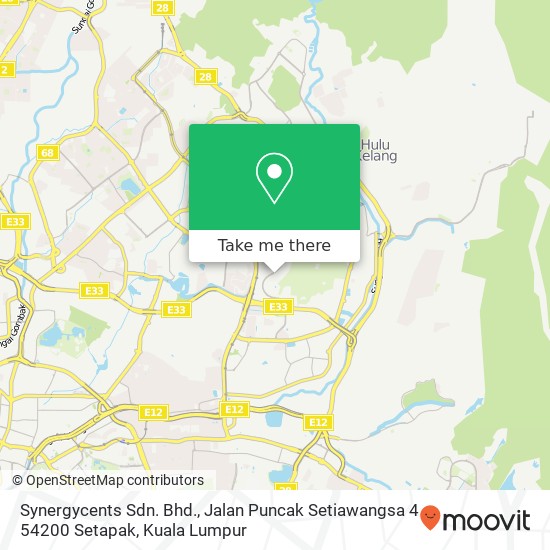 Synergycents Sdn. Bhd., Jalan Puncak Setiawangsa 4 54200 Setapak map