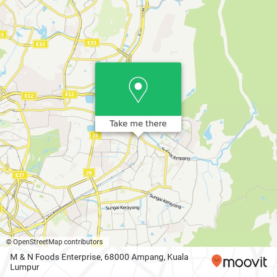 M & N Foods Enterprise, 68000 Ampang map