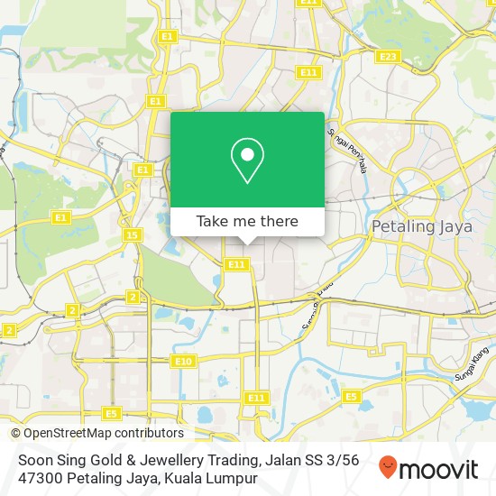 Soon Sing Gold & Jewellery Trading, Jalan SS 3 / 56 47300 Petaling Jaya map