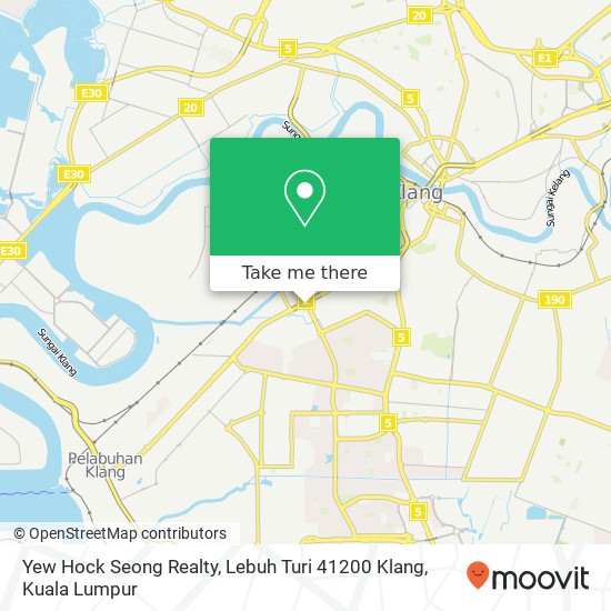 Yew Hock Seong Realty, Lebuh Turi 41200 Klang map