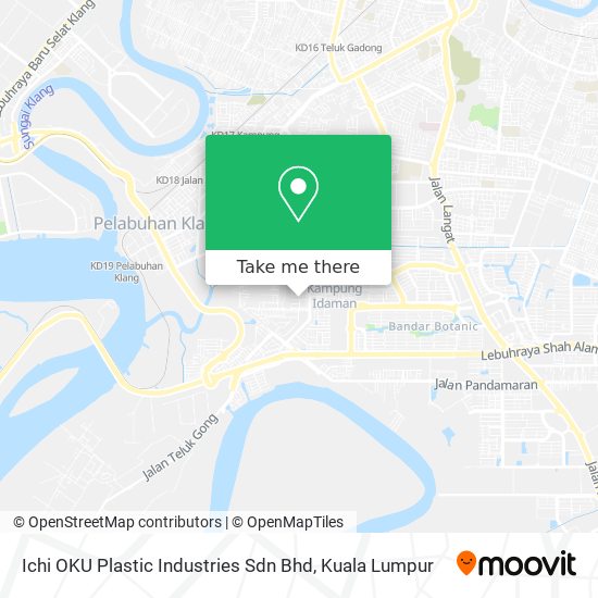 Ichi OKU Plastic Industries Sdn Bhd map