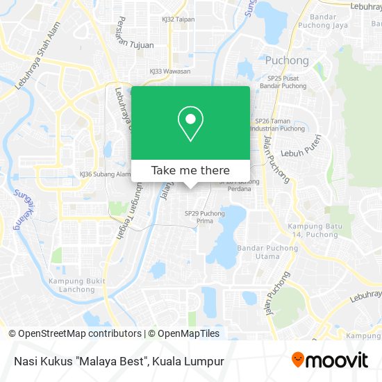 Nasi Kukus "Malaya Best" map