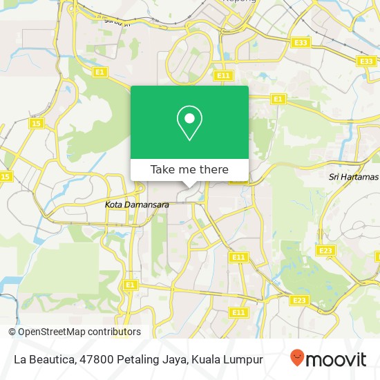 Peta La Beautica, 47800 Petaling Jaya