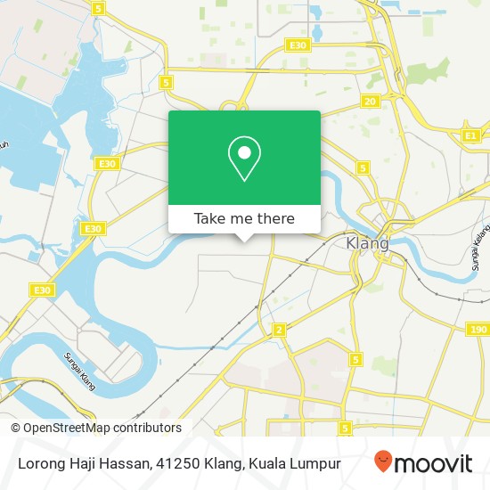 Peta Lorong Haji Hassan, 41250 Klang