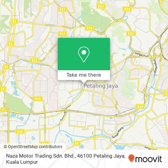 Peta Naza Motor Trading Sdn. Bhd., 46100 Petaling Jaya