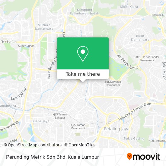 Perunding Metrik Sdn Bhd map