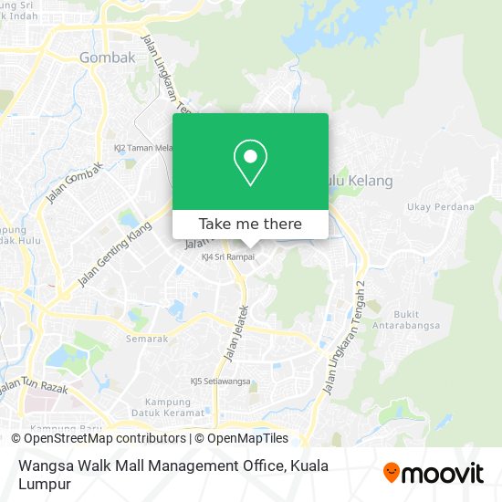 Peta Wangsa Walk Mall Management Office