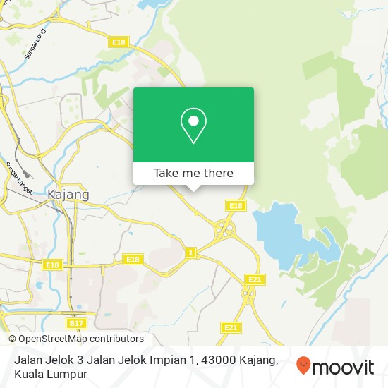 Jalan Jelok 3 Jalan Jelok Impian 1, 43000 Kajang map