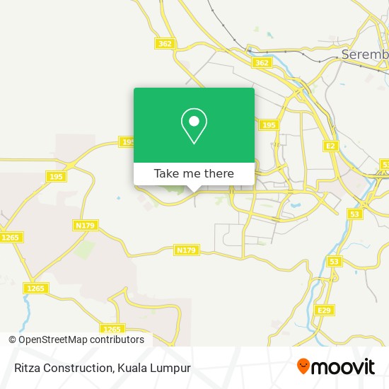 Ritza Construction map