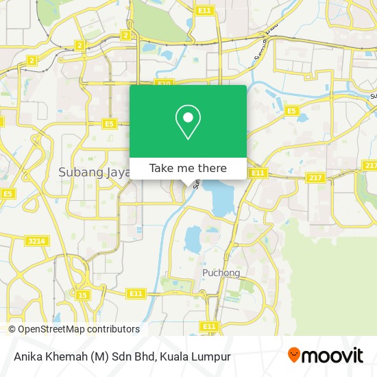 Anika Khemah (M) Sdn Bhd map