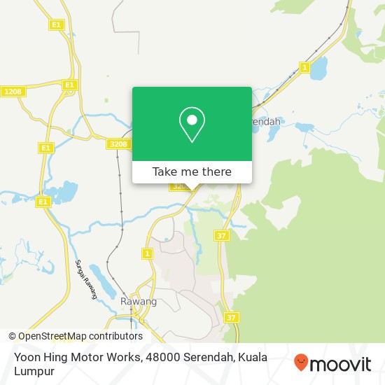 Yoon Hing Motor Works, 48000 Serendah map