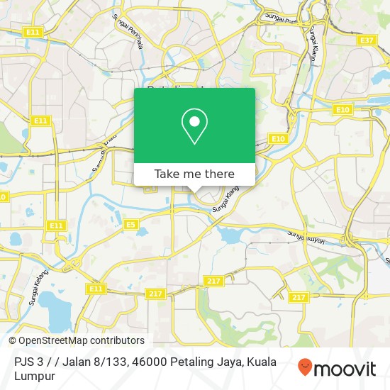 PJS 3 / / Jalan 8 / 133, 46000 Petaling Jaya map