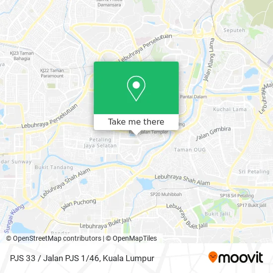 Peta PJS 33 / Jalan PJS 1/46