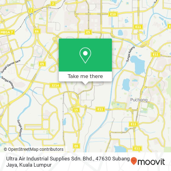 Ultra Air Industrial Supplies Sdn. Bhd., 47630 Subang Jaya map