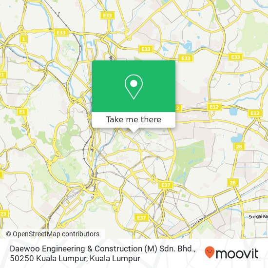 Daewoo Engineering & Construction (M) Sdn. Bhd., 50250 Kuala Lumpur map