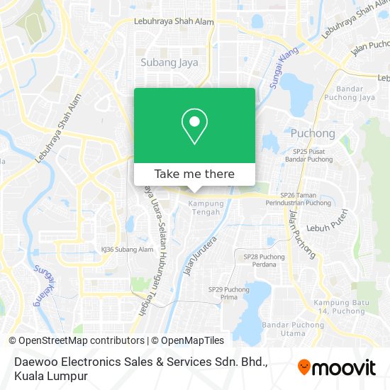 Daewoo Electronics Sales & Services Sdn. Bhd. map