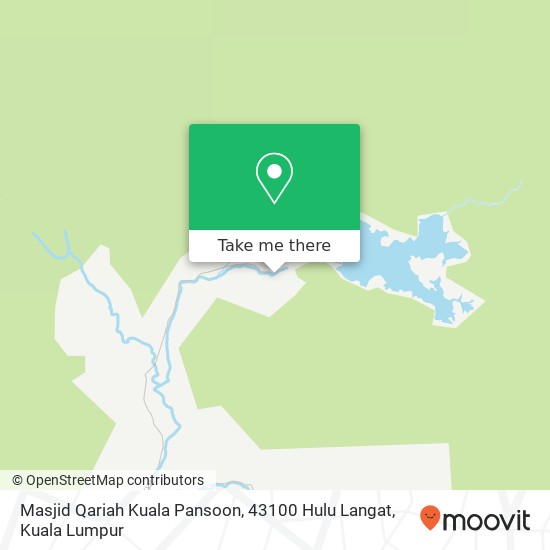 Masjid Qariah Kuala Pansoon, 43100 Hulu Langat map