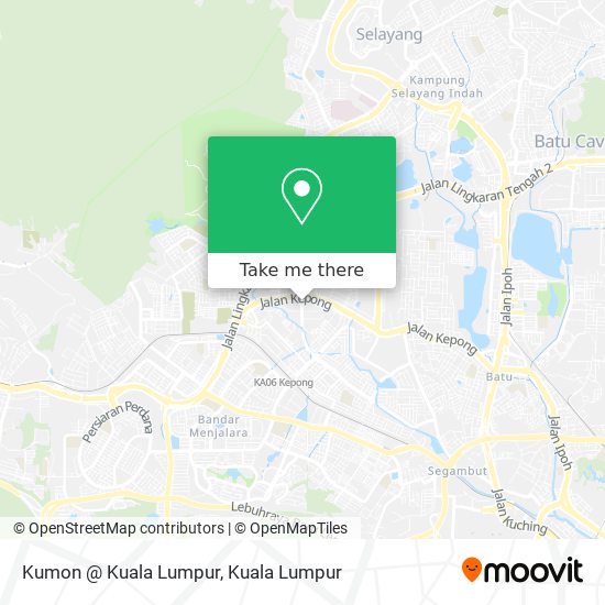 Kumon @ Kuala Lumpur map