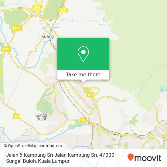 Peta Jalan 6 Kampung Sri Jalan Kampung Sri, 47000 Sungai Buloh