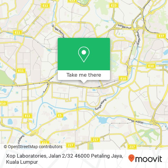 Xop Laboratories, Jalan 2 / 32 46000 Petaling Jaya map