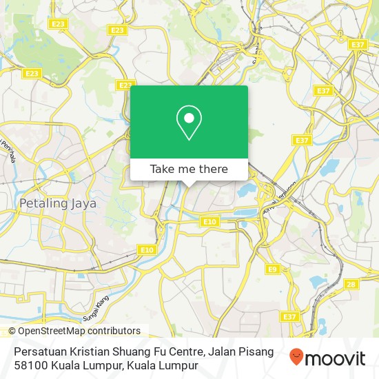 Persatuan Kristian Shuang Fu Centre, Jalan Pisang 58100 Kuala Lumpur map